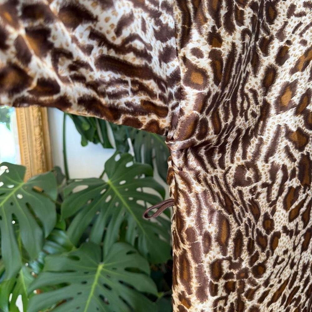 Vintage Leopard/Cheetah Duster Robe - Picture 6 of 8